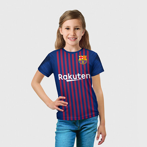 Детская футболка FC Barcelona: Coutinho Home 18/19 / 3D-принт – фото 5