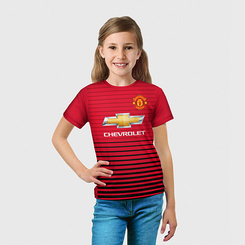 Детская футболка FC Manchester United: Away 18/19 / 3D-принт – фото 5