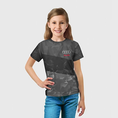 Детская футболка AUDI SPORT / 3D-принт – фото 5