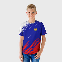 Футболка детская RUSSIA SPORT, цвет: 3D-принт — фото 2