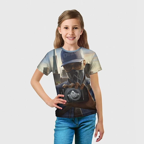 Детская футболка Watch Dogs Man / 3D-принт – фото 5