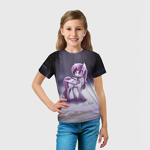 Детская футболка Violet Pony / 3D-принт – фото 5