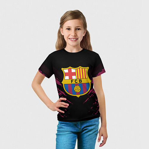 Детская футболка Barcelona FC: Sport Fashion / 3D-принт – фото 5