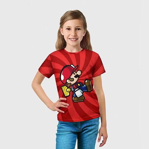 Детская футболка Super Mario: Red Illusion / 3D-принт – фото 5