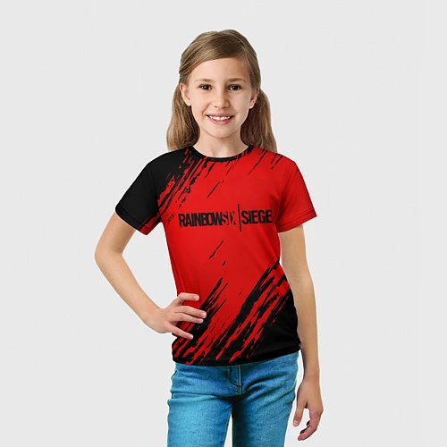 Детская футболка R6S: Red Style / 3D-принт – фото 5