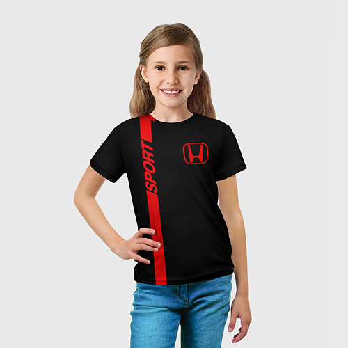 Детская футболка HONDA SPORT / 3D-принт – фото 5