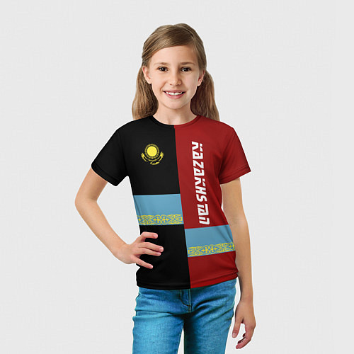 Детская футболка Kazakhstan / 3D-принт – фото 5