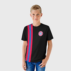 Футболка детская FC Bayern Munchen: Pink Line, цвет: 3D-принт — фото 2
