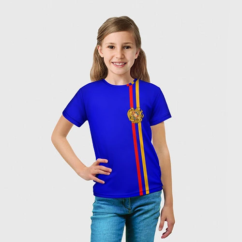 Детская футболка Армения / 3D-принт – фото 5