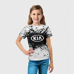 Футболка детская KIA: Black Spray, цвет: 3D-принт — фото 2
