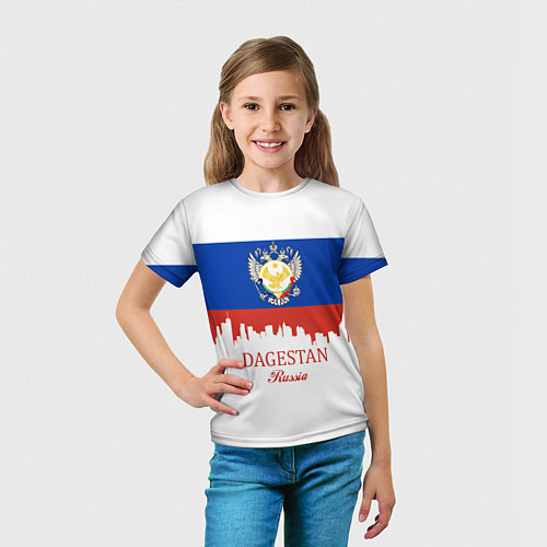 Детская футболка Dagestan: Russia / 3D-принт – фото 5