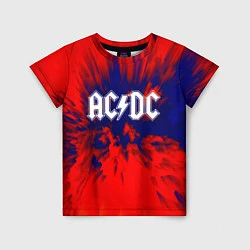 Футболка детская AC/DC: Red & Blue, цвет: 3D-принт