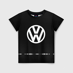 Футболка детская Volkswagen: Black Abstract, цвет: 3D-принт