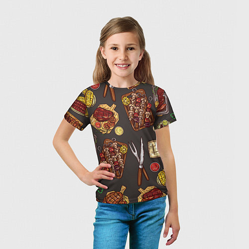Детская футболка Шашлычное раздолье / 3D-принт – фото 5