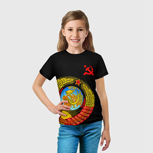 Детская футболка Герб СССР / 3D-принт – фото 5