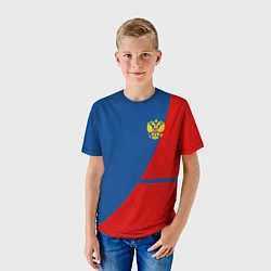 Футболка детская Russia: Sport Line, цвет: 3D-принт — фото 2