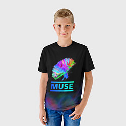 Футболка детская Muse: Neon Flower, цвет: 3D-принт — фото 2