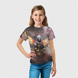 Футболка детская Пожарный ангел, цвет: 3D-принт — фото 2
