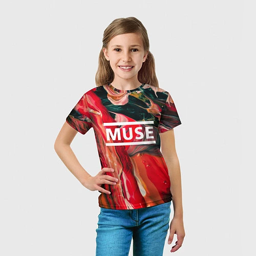 Детская футболка MUSE: Red Colours / 3D-принт – фото 5