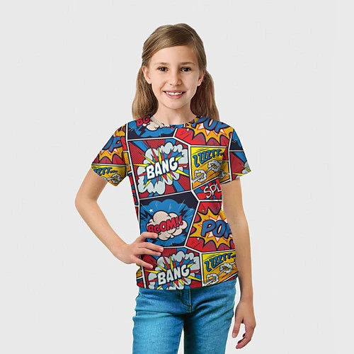 Детская футболка Pop art pattern / 3D-принт – фото 5