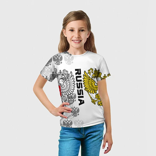 Детская футболка Russian Patriot / 3D-принт – фото 5