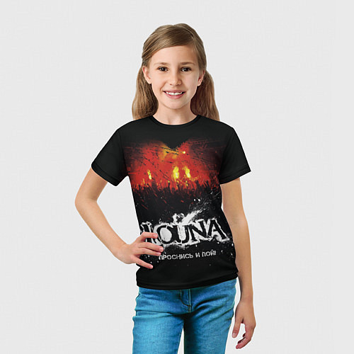 Детская футболка Louna: Проснись и пой / 3D-принт – фото 5