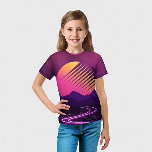 Детская футболка Digital Sun / 3D-принт – фото 5