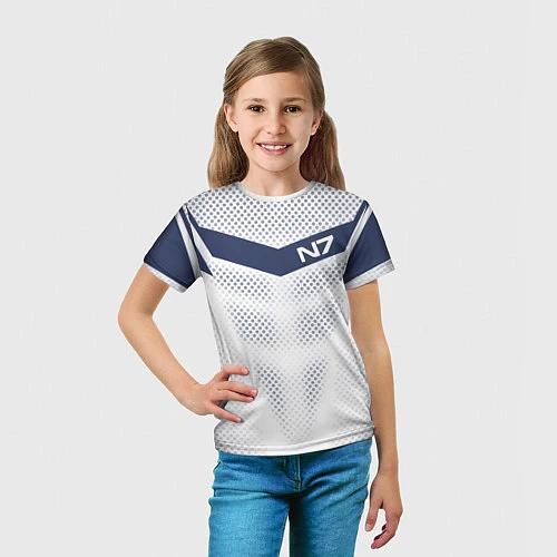 Детская футболка N7: White Armor / 3D-принт – фото 5