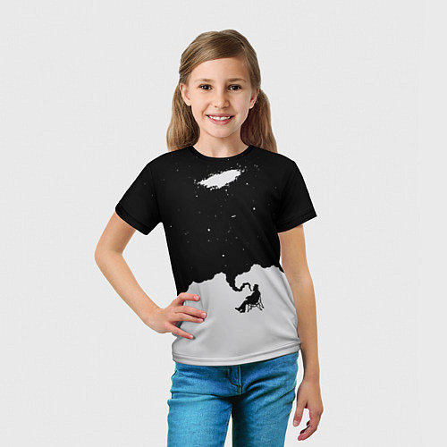 Детская футболка Космический дым / 3D-принт – фото 5