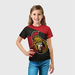Футболка детская HC Ottawa Senators: Old Style, цвет: 3D-принт — фото 2