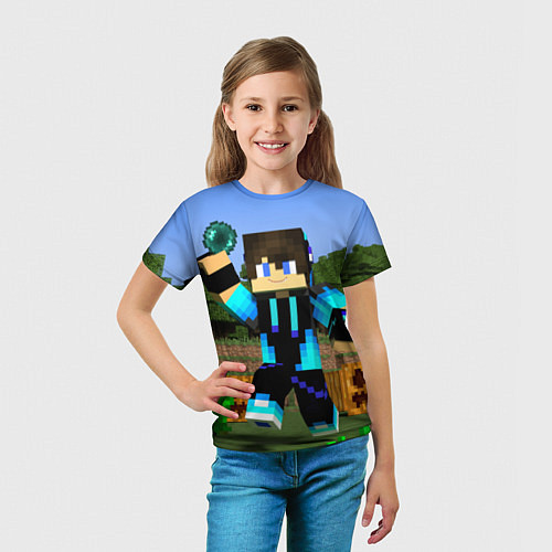 Детская футболка Бросок Жемчуга Края / 3D-принт – фото 5