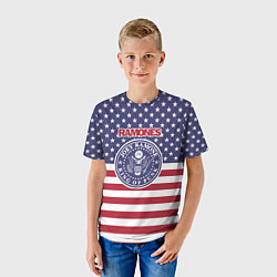 Футболка детская Ramones USA, цвет: 3D-принт — фото 2