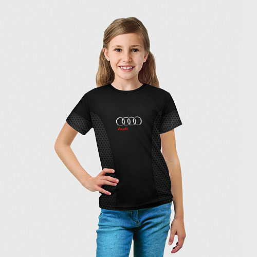 Детская футболка Audi Carbon / 3D-принт – фото 5