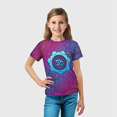 Детская футболка Роскошный Ом / 3D-принт – фото 5
