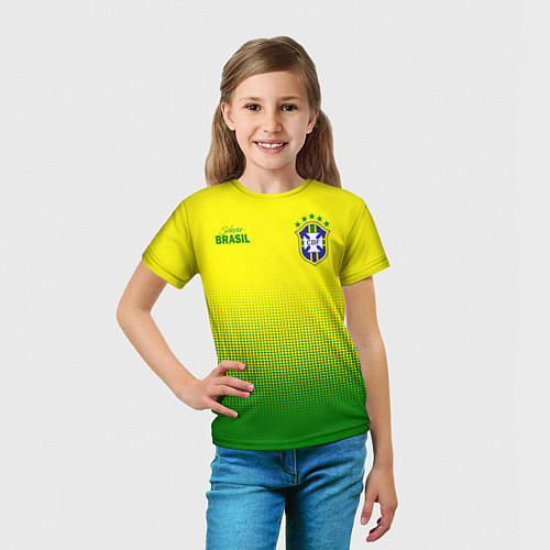 Детская футболка CBF Brasil / 3D-принт – фото 5