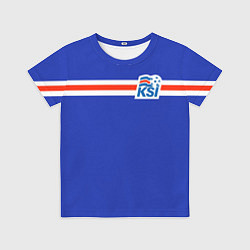 Футболка детская KSI ICELAND SPORT, цвет: 3D-принт