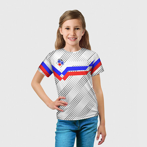 Детская футболка Российский футбол / 3D-принт – фото 5