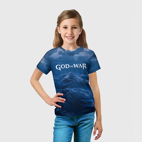 Детская футболка God of War: Rage of the waves / 3D-принт – фото 5