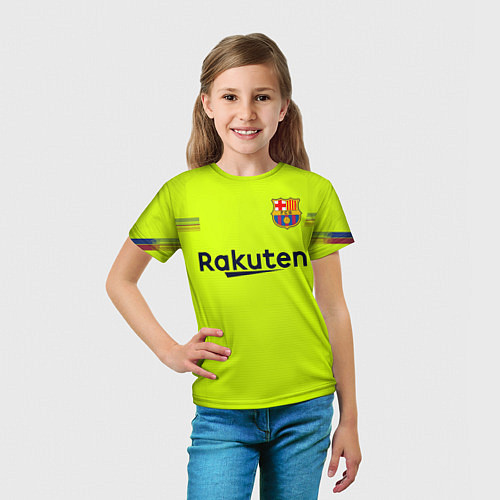 Детская футболка FCB: Coutinho Away 18-19 / 3D-принт – фото 5