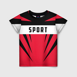 Футболка детская Sport: Red Style, цвет: 3D-принт