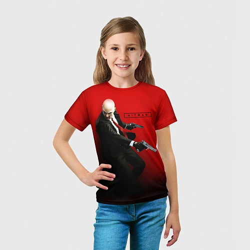 Детская футболка Hitman: Red Agent / 3D-принт – фото 5