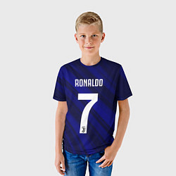 Футболка детская Ronaldo 7: Blue Sport, цвет: 3D-принт — фото 2