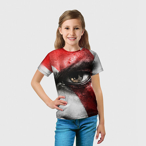Детская футболка Взгляд Кратоса / 3D-принт – фото 5