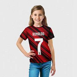 Футболка детская Ronaldo 7: Red Sport, цвет: 3D-принт — фото 2