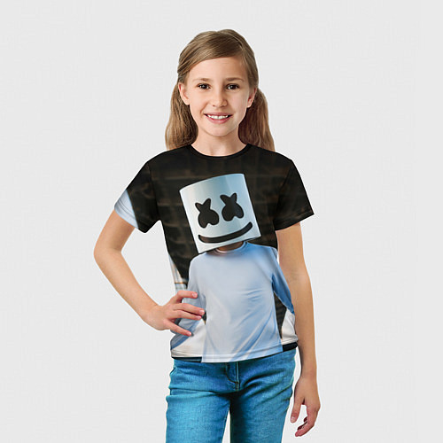 Детская футболка Marshmallow Electronic / 3D-принт – фото 5