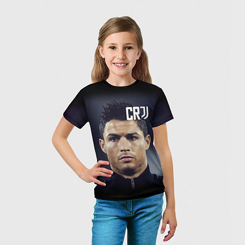 Детская футболка RONALDO CR7 / 3D-принт – фото 5