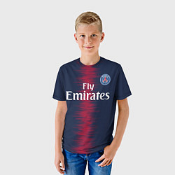 Футболка детская FC PSG Mbappe 18-19, цвет: 3D-принт — фото 2