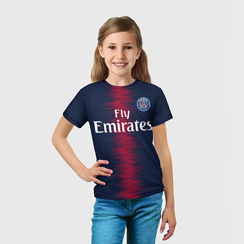 Детская футболка FC PSG Mbappe 18-19 / 3D-принт – фото 5