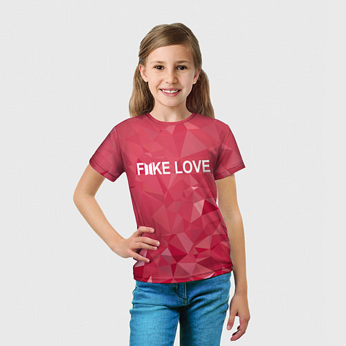Детская футболка BTS: Fake Love / 3D-принт – фото 5