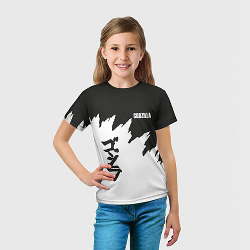 Детская футболка Godzilla: Light Style / 3D-принт – фото 5